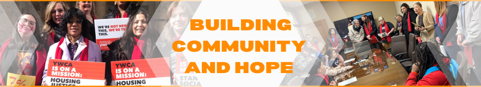 YWCA HHAD Building Community and Hope Banner